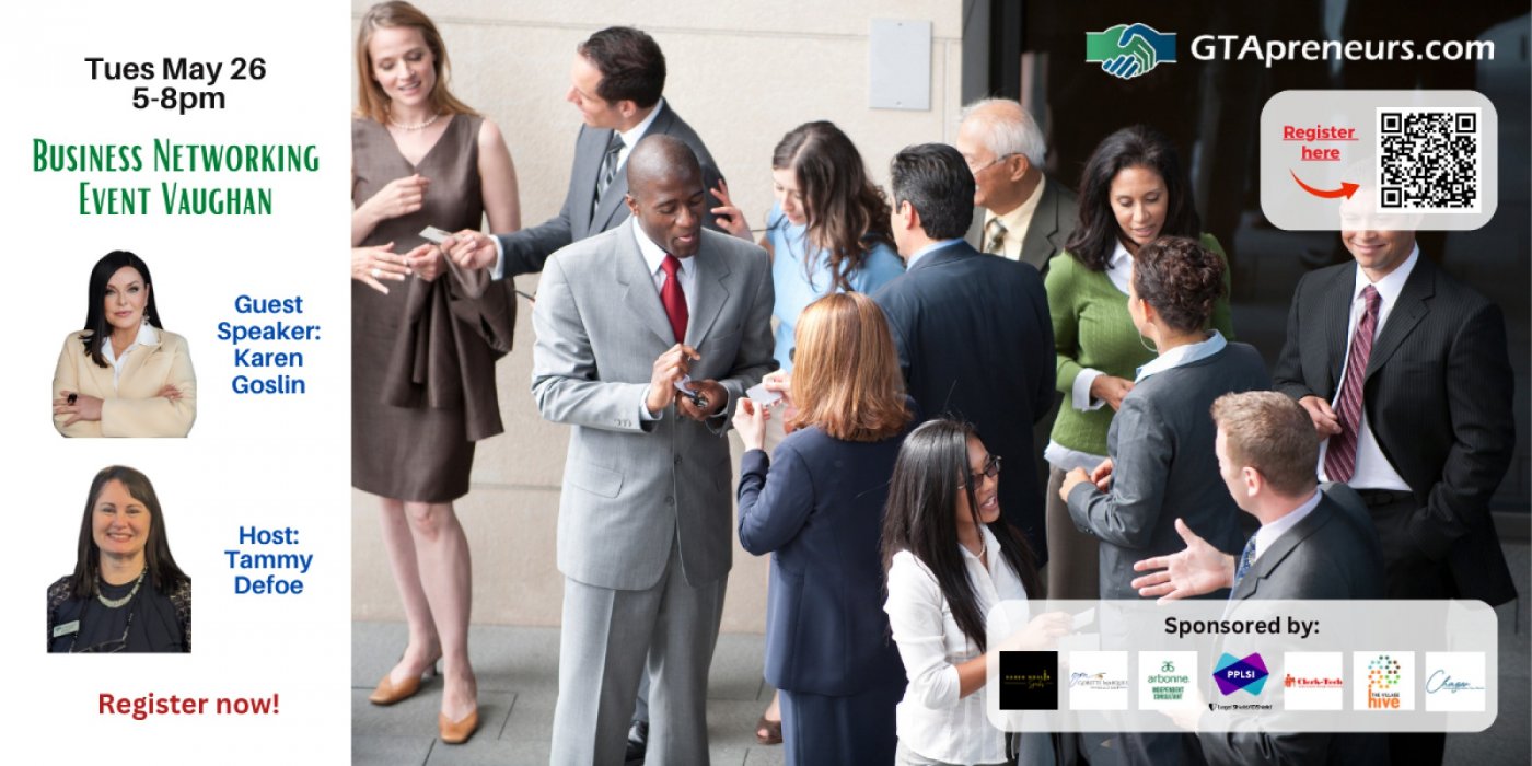 GTApreneurs May 26-2026 Business Networking Event Vaughan - Toronto