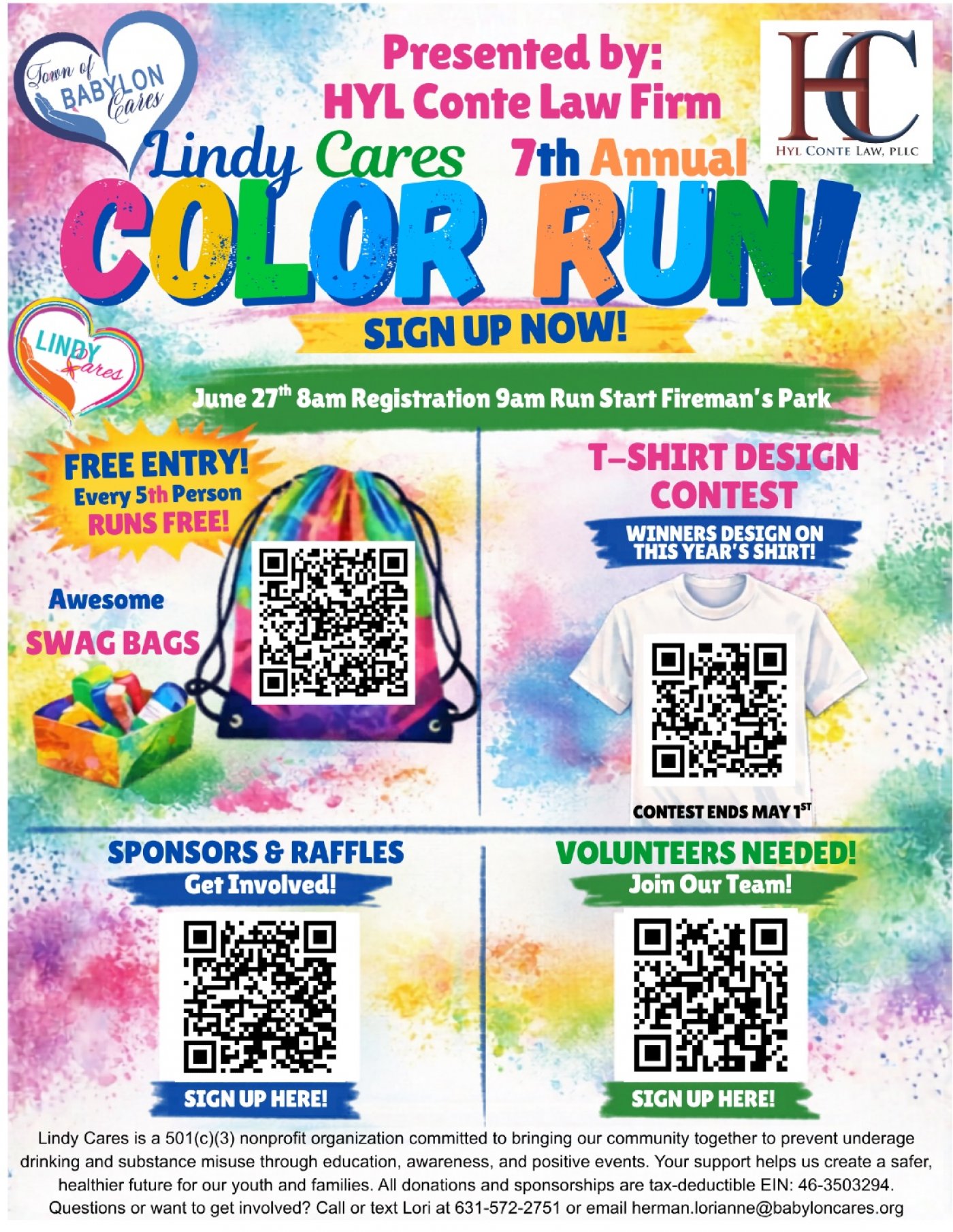 Lindy Cares Color Run