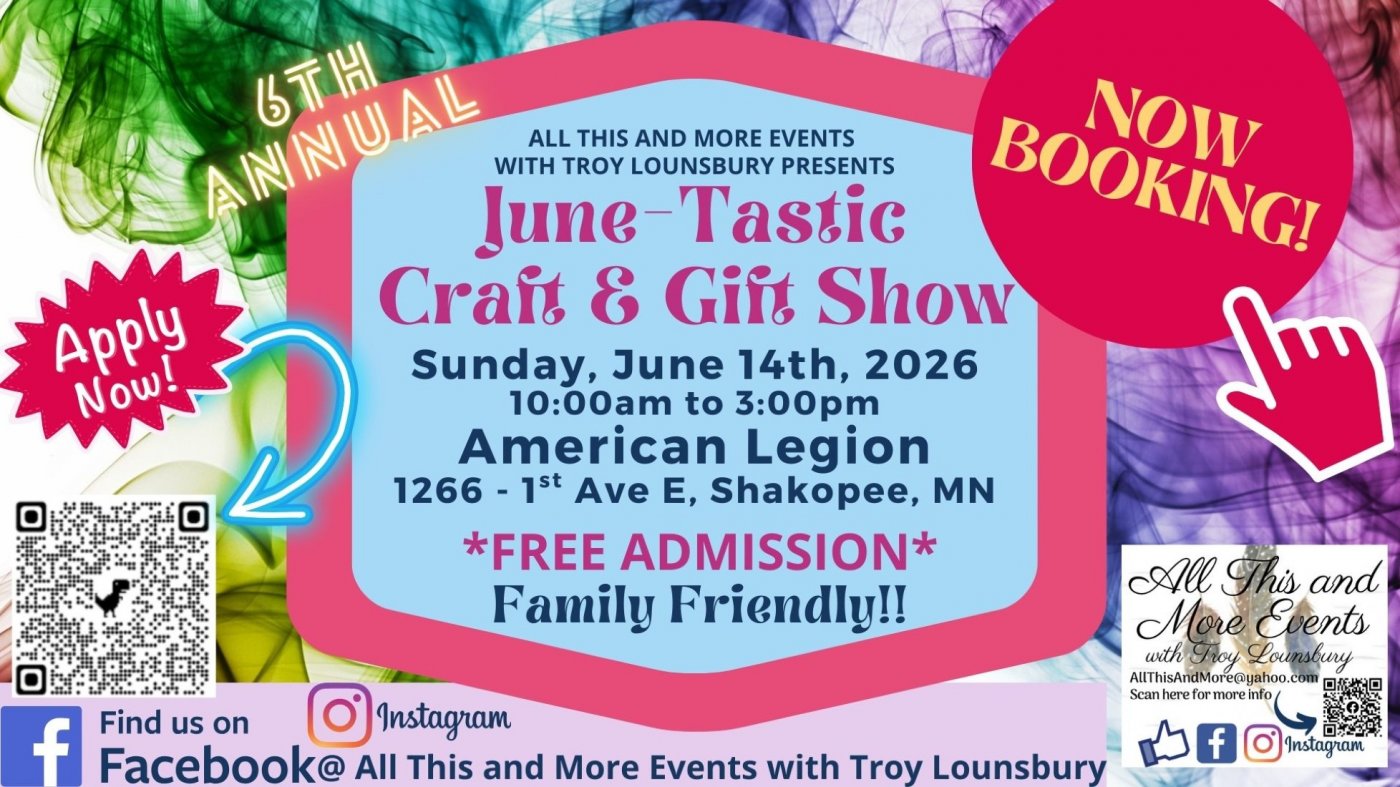 6th Annual June-Tastic Craft & Gift Show