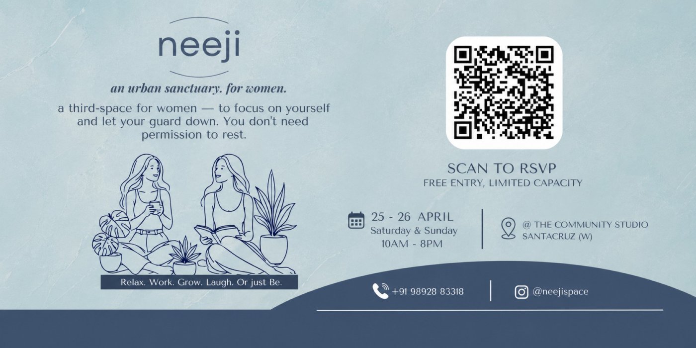 Neeji Women only Personal Space Tickets at The Community Studio, Avanti ...