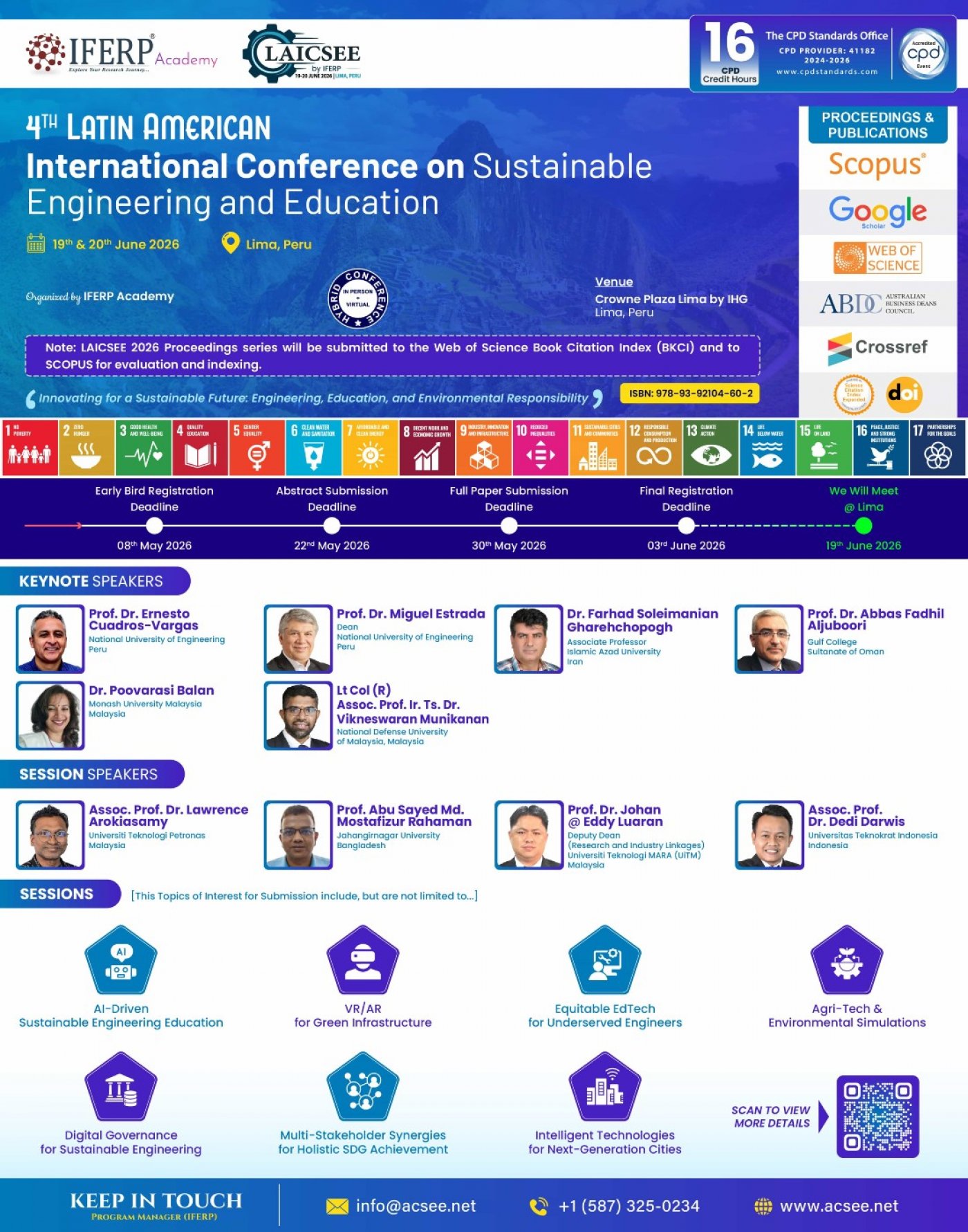 4th Latin American International Conference on Sustainable Engineering and Education LAICSEE-2026