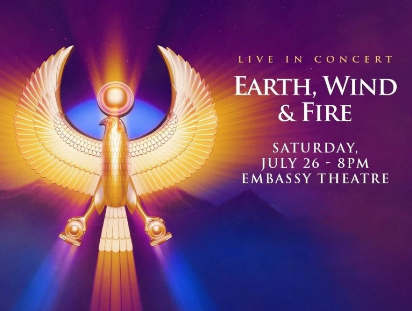 Earth, Wind & Fire at Live Oak Bank Pavilion