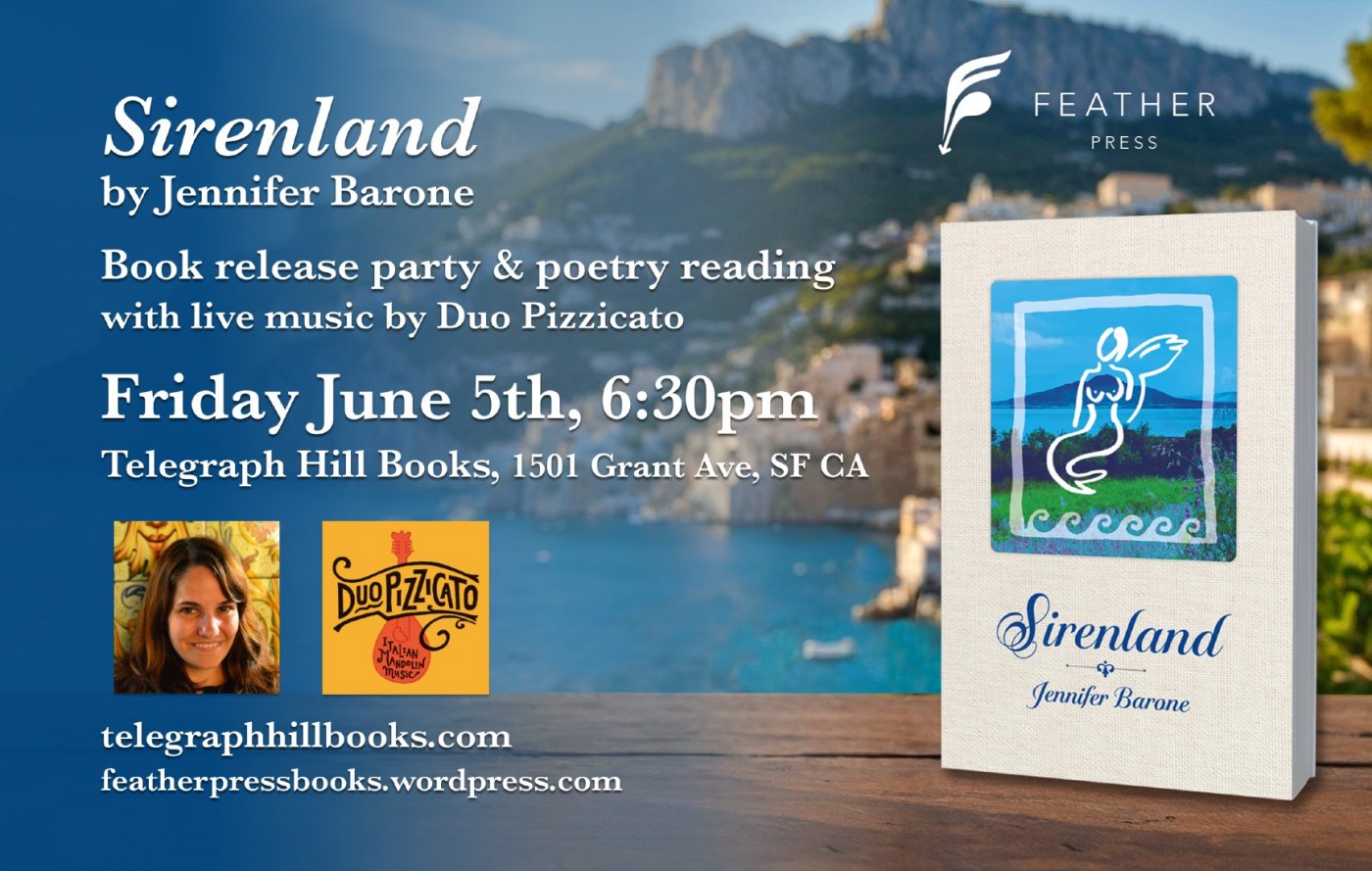 Sirenland Poetry Book Release Party w\/ Jennifer Barone & Duo Pizzicato