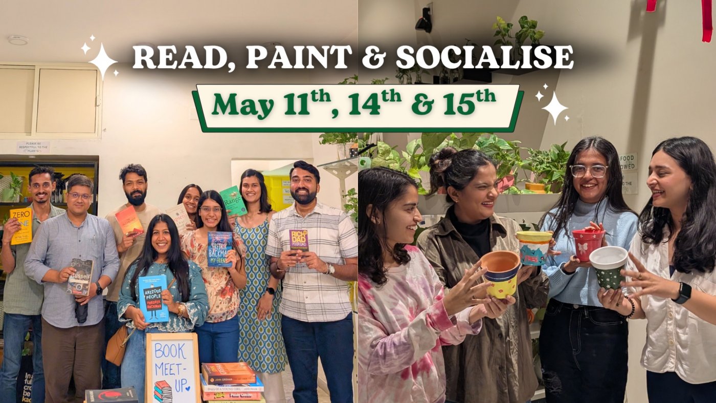 Rock Painting, Pot Painting, Book Meet-up at Rajpath-Rangoli (May 11th, 14th & 15th)