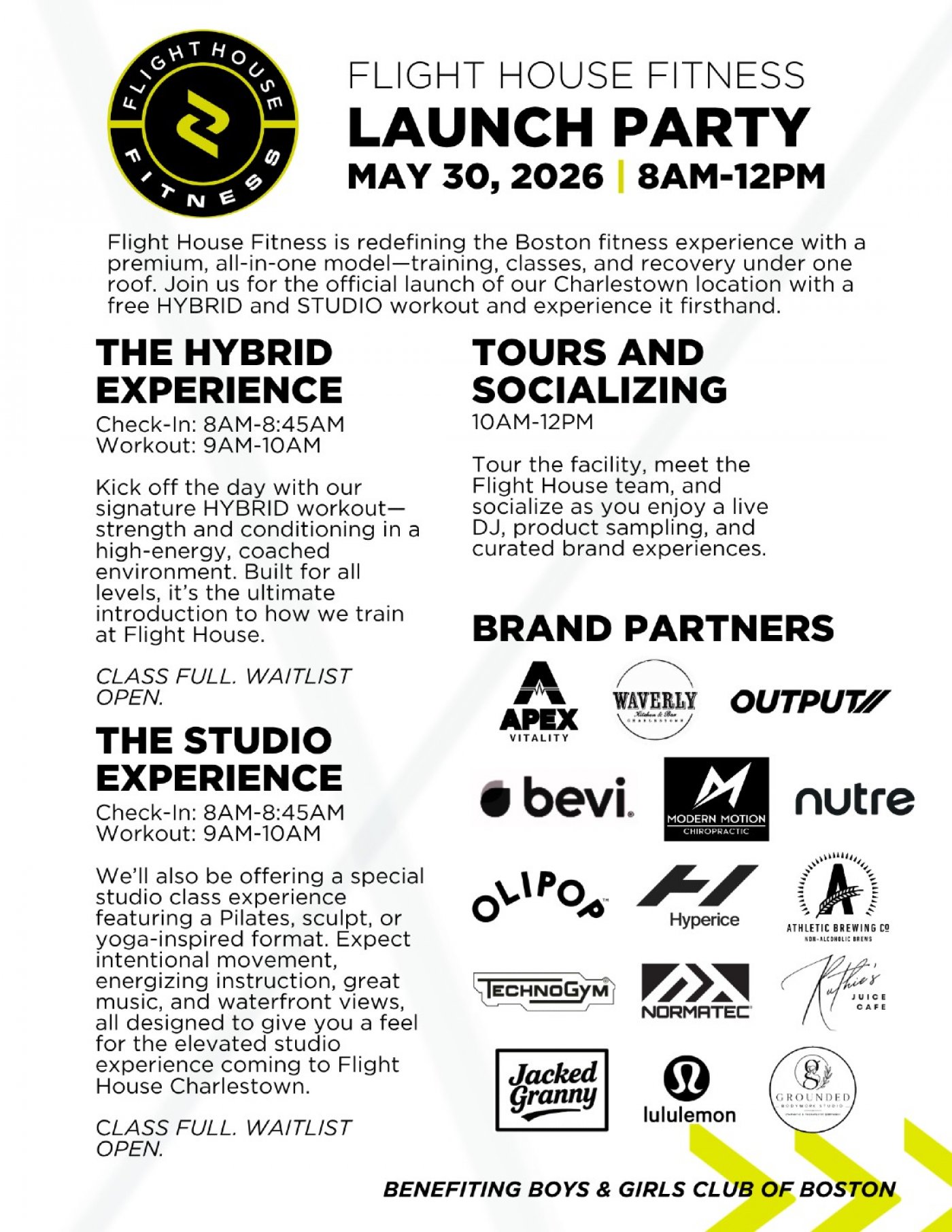 Flight House Fitness Launch Party