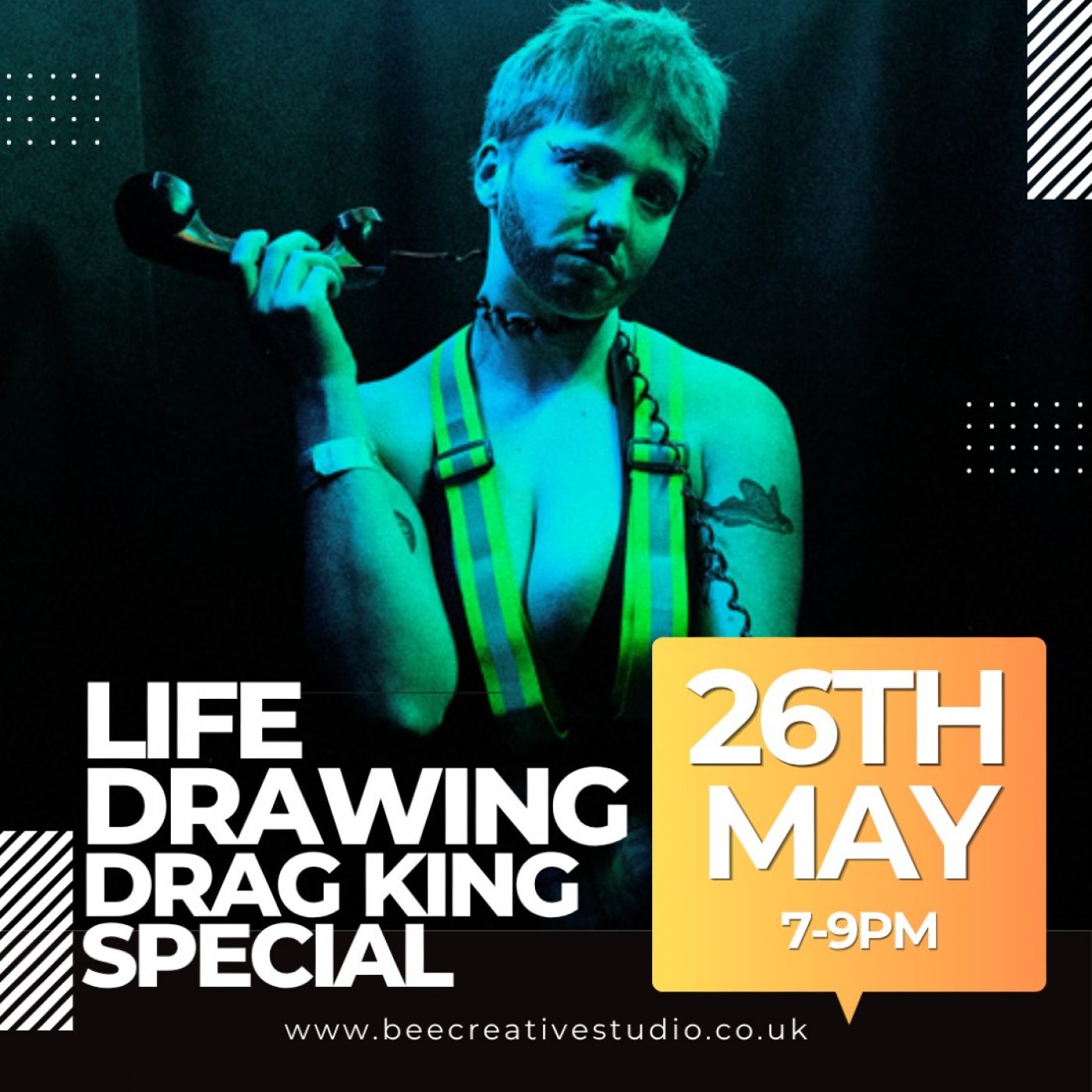 Life Drawing: Drag King Special with Ren Stardust