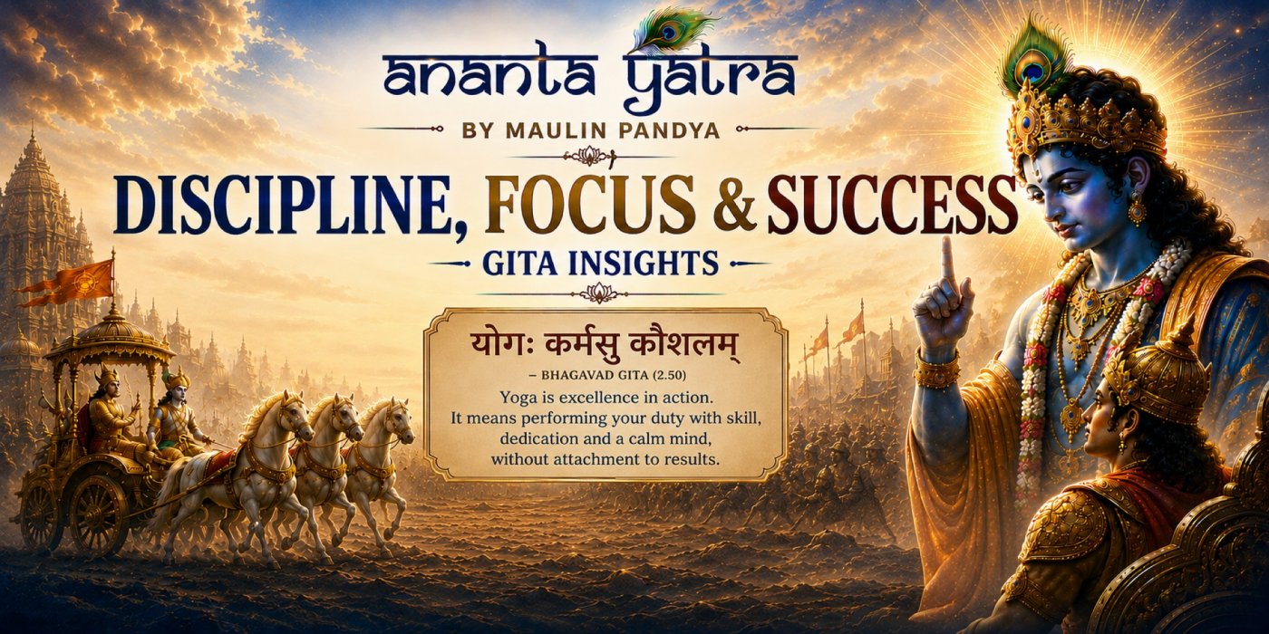 ANANTA YATRA by Maulin Pandya | Discipline, Focus & Success | Gita Insights