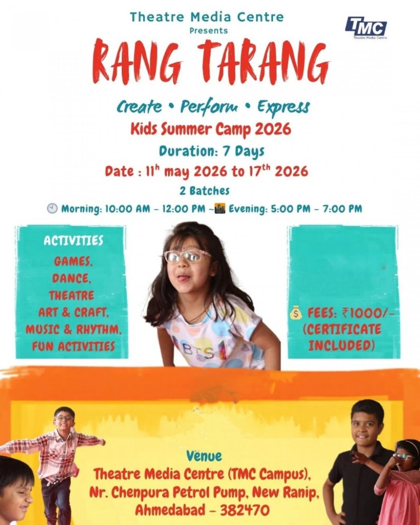 Rang Tarang - Kids Summer Camp 2026
