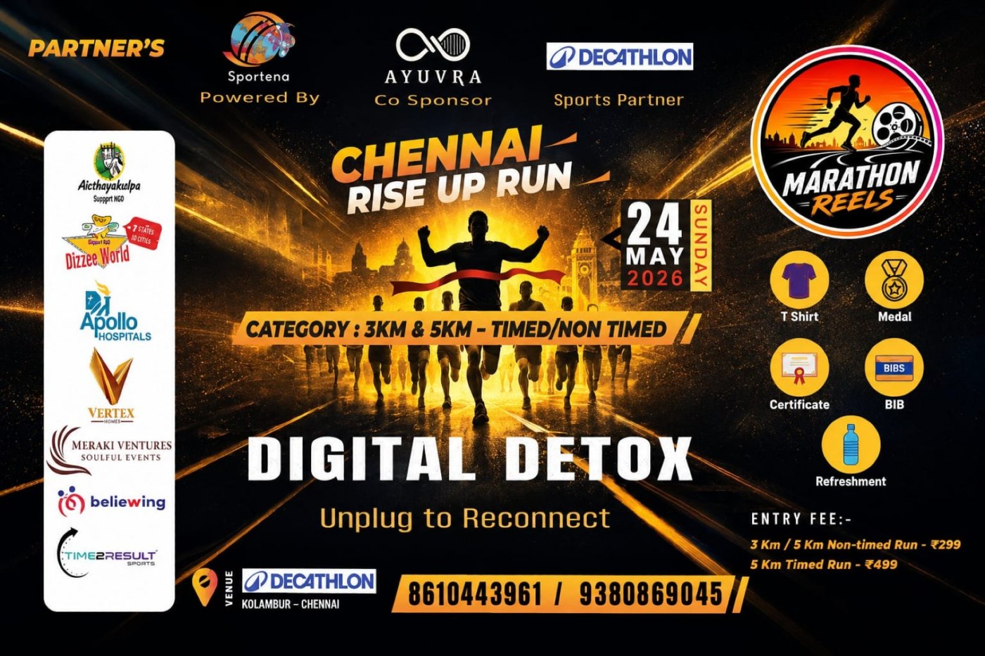 MARATHONREELS CHENNAI RISEUP RUN