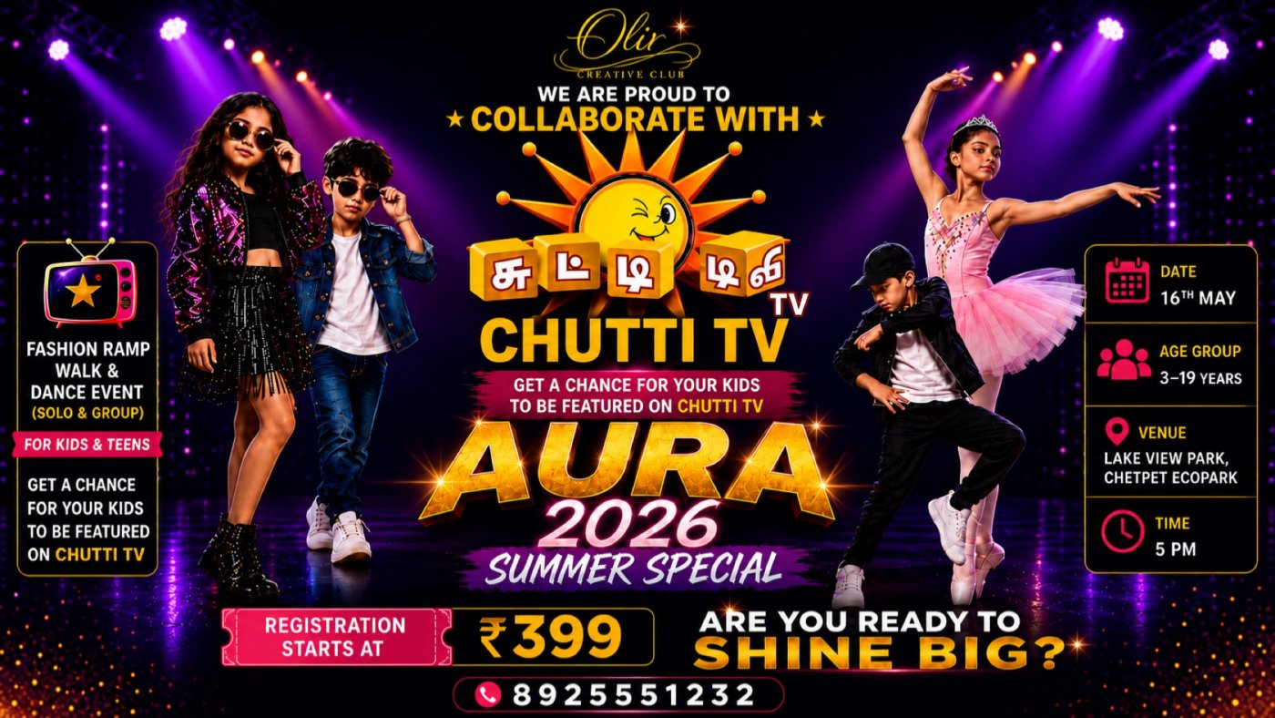 AURA \u2013 Summer 2026 | Kids Fashion Show & Dance Event in Chennai