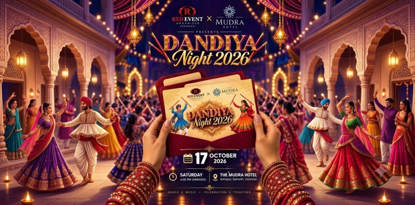 Dandiya Night 2026 Tickets at Hotel Mudra, Varanasi on 17th October, 2026