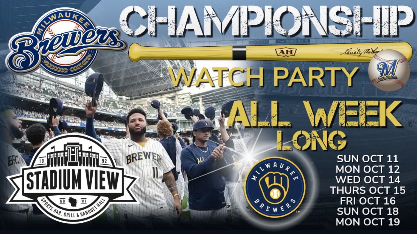 Brewers vs Dodgers Watch Party at Stadium View Bar, Restaurant, & Event ...