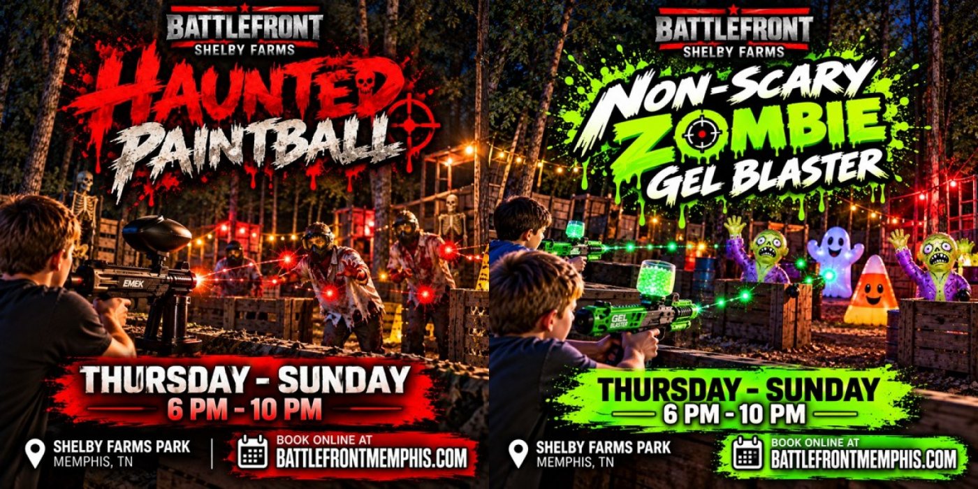 ZOMBIE PAINTBALL & GLOW BLASTER FUN — SHELBY FARMS, MEMPHIS! at ...
