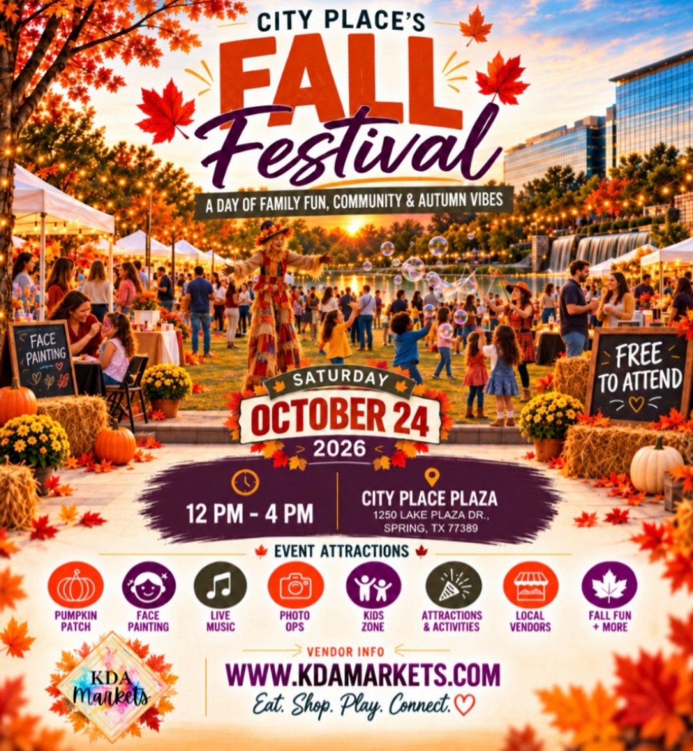City Places Fall Festival Tickets at City Place, Spring TX on 24th ...