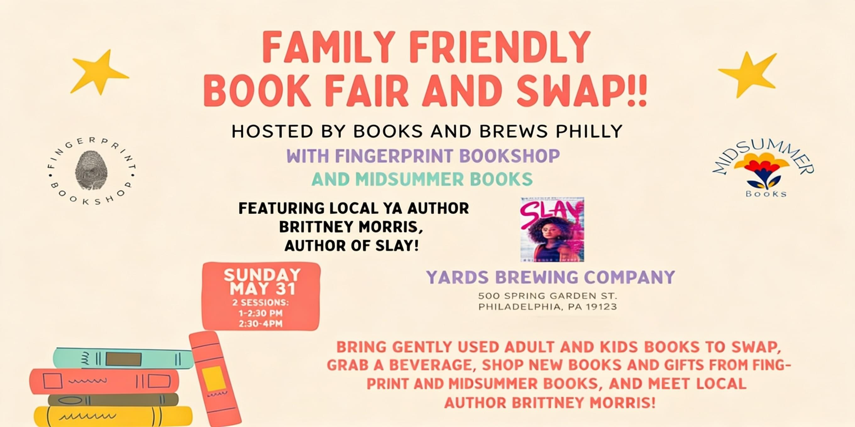 Family Friendly Book Fair and Swap!